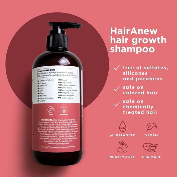 NIB HairAnew 2X Shampoo Healthy Hair Formula - Picture 2 of 4
